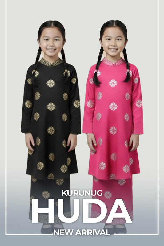 Baju Kurung Huda - New Kids Koleksi
