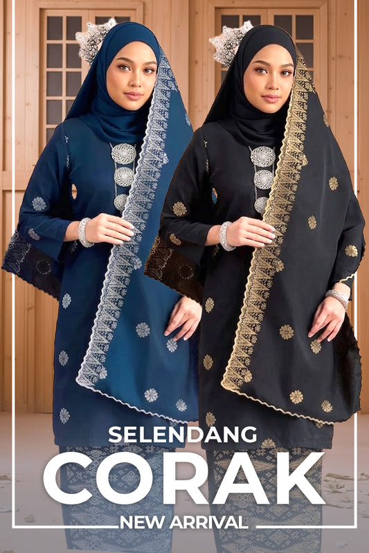 Selandang Corak , 30 + Colors - FREE POS FREE COD