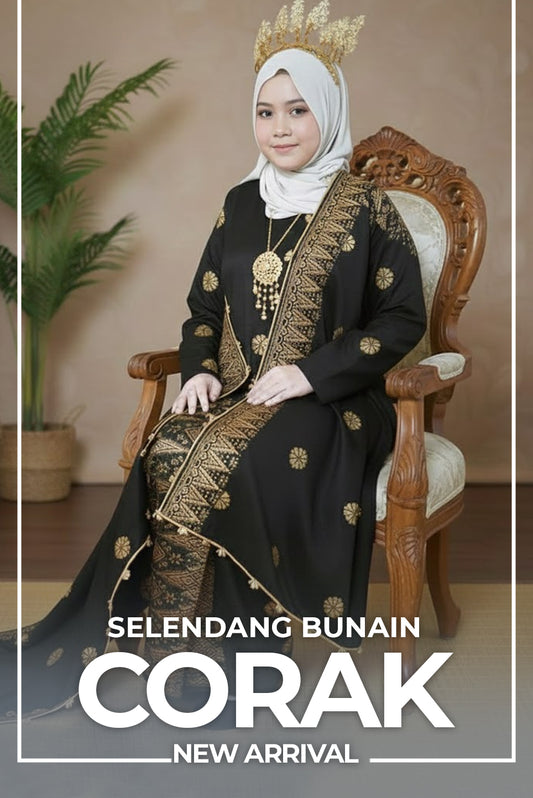 New Selendang Bunain - Raya New Arrival - Coraq