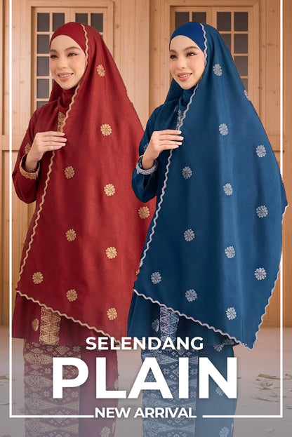 Selandang Plain 30 + Colors - FREE POS FREE COD