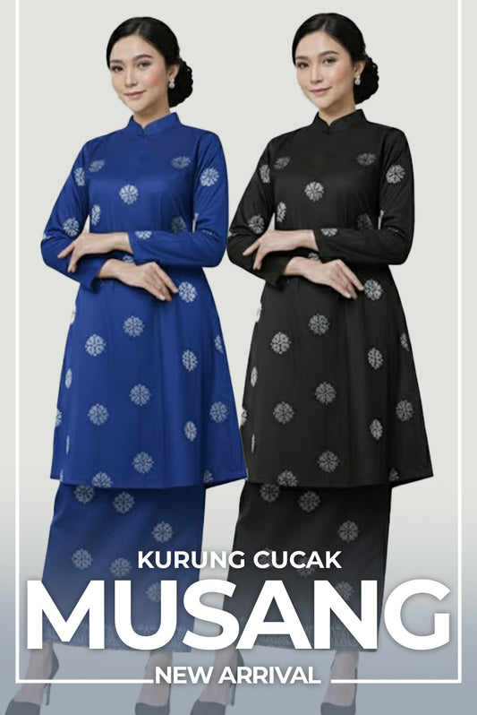 Kurung Cucak Musang + Sekali Selendang Free - Xs to 12xl