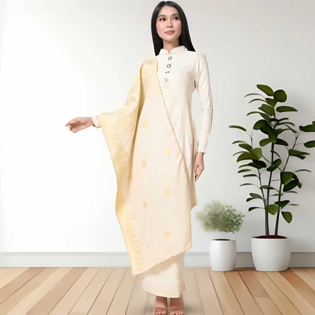 Kurung Cucak Musang + Sekali Selendang Free - Xs to 12xl